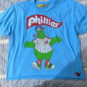 Aviator Nation women’s  Blue Phillies Mascot Tee